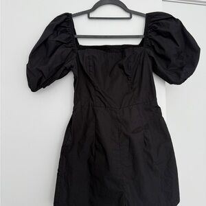 Elegant Black Puff Sleeve Jumper